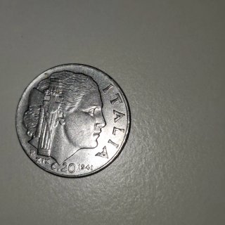 Moneta 20 centesimi Italia 1941