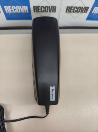Grapadora eléctrica Petrus para 20 hojas negra de sobremesa