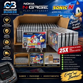 Sonic N Nokia N-Gage PAL - Lotto 25 Sigillati