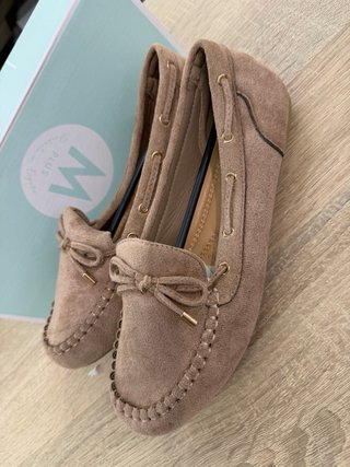 Mocasines Beige Mujer