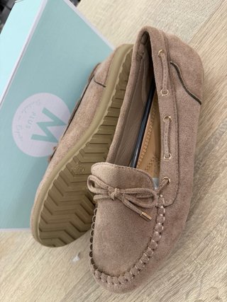 Mocasines Beige Mujer