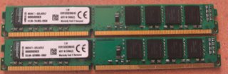 2x 4GB Kingston DDR3 1333MHz RAM