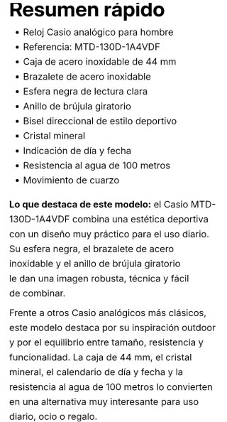 Reloj casio