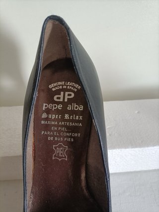 Zapatos Pepe Alba Piel Negra Mujer Talla 35