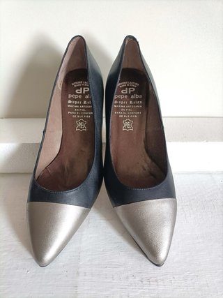 Zapatos Pepe Alba Piel Negra Mujer Talla 35