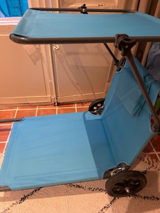 Silla hamaca playa con ruedas