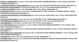LIBROS “ROMÁNTICA/ERÓTICA”