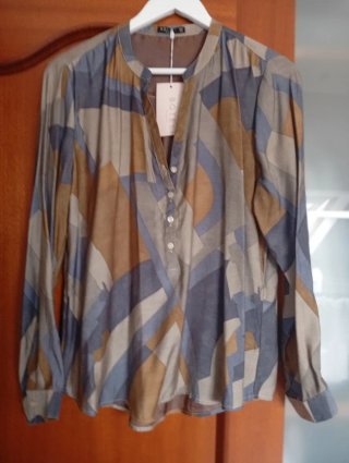 Camisa BOTEL estampado geométrico talla M