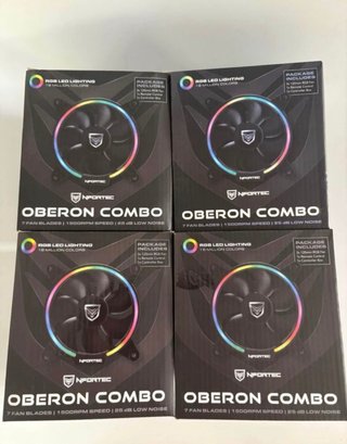 Kit Nfortec Oberon RGB 3 ventiladores 120 mm