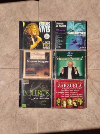 Lote 6 CDs Música Clásica, Boleros, Zarzuela,otros