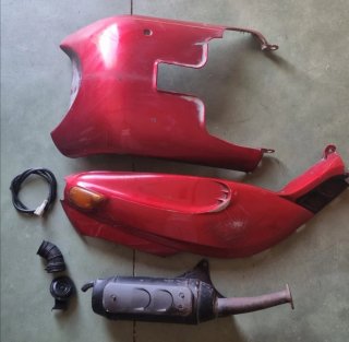 Carenado Piaggio Typhoon 50 (Rojo)