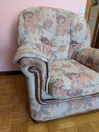 Sofá 3 plazas y 2 sillones floral