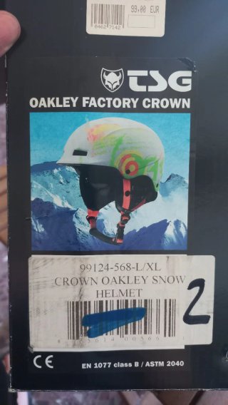 Casco Oakley Factory Crown Snow L/XL