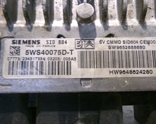 Centralita motor ecu 5ws40075dt citroen c2 109395