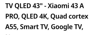Televisión Xiaomi Negra