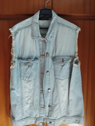Chaleco vaquero Pacifika XL deshilachado