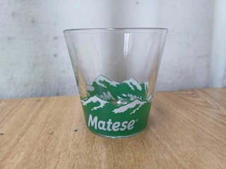 BICCHIERE PUBBLICITA LATTE MATESE RARO