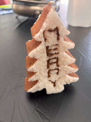 Candela natalizia a forma di albero