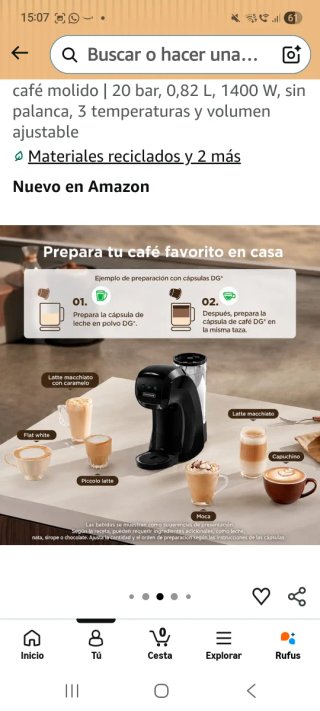 Cafetera de cápsulas CAPXSNOB