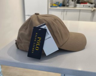 Gorra Ralph Lauren Beige con Logo Azul