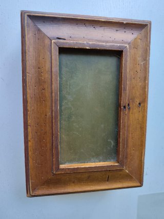 Cofanetto Legno Antico con placca di  26x18x9