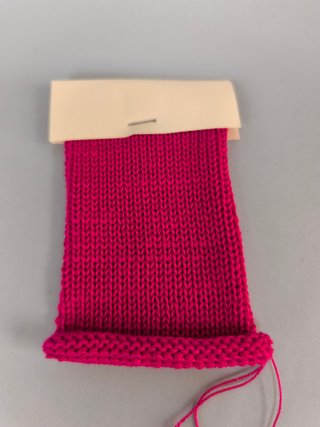 Cono di filo perlé fucsia