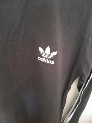 Adidas Camiseta Manga Larga Negra