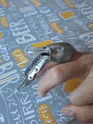 Anillo armadura cuervo articulado ajustable