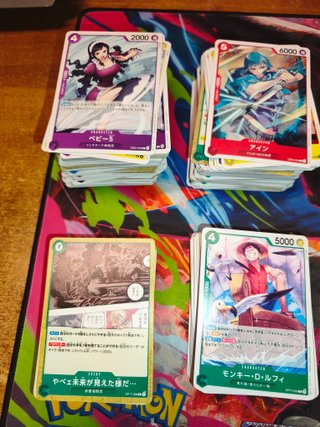 One Piece Carte Lotto 506 + 104 Rare + 3 SR