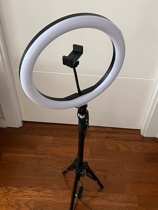 Aro de luz LED con trípode