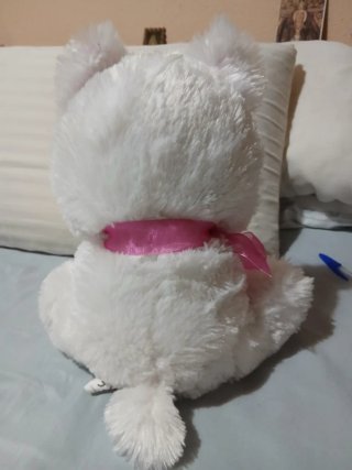 Peluche Gato Blanco y Rosa BIMAR