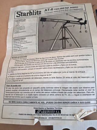 Telescopio Starblitz plateado