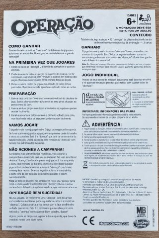 Juego de mesa Operación Hasbro