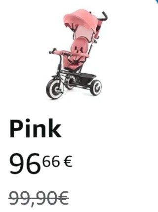 Triciclo Kinderkraft rosa