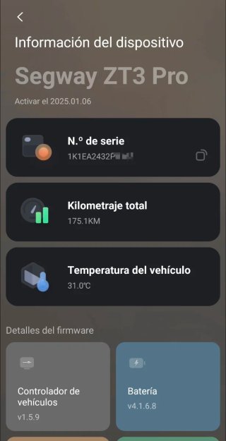 Segway ZT3 PRO Patinete Eléctrico VMP Matriculado