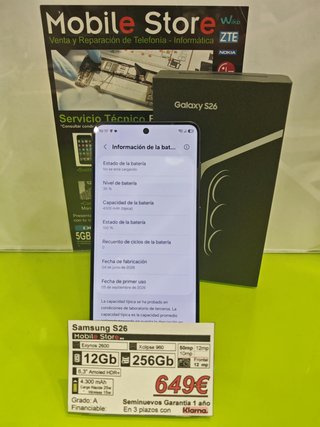 Samsung S26 256GB Desprecintado