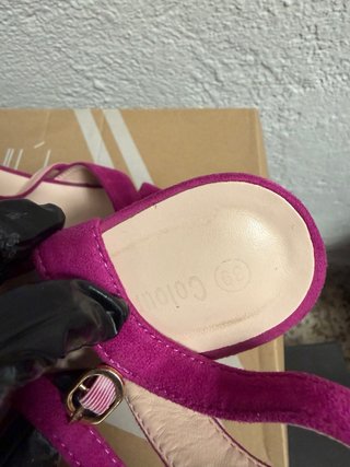 Tacones Fucsia Plataforma