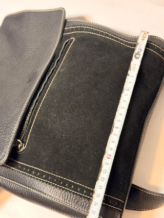 Borsa in pelle nera uomo