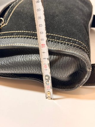 Borsa in pelle nera uomo