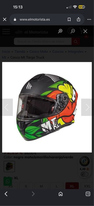 Casco MT Targo Truck negro mate