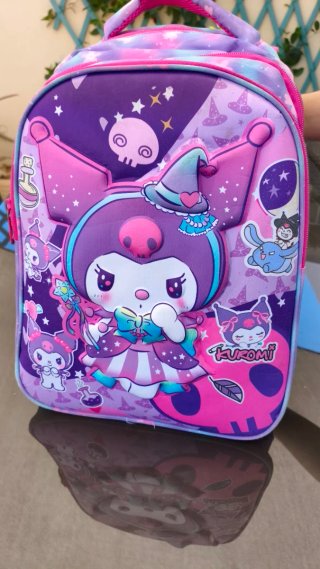 Mochila Kuromi Morada y Rosa
