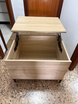 Mesa de centro elevable madera