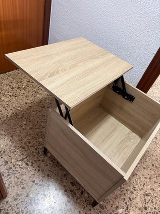 Mesa de centro elevable madera