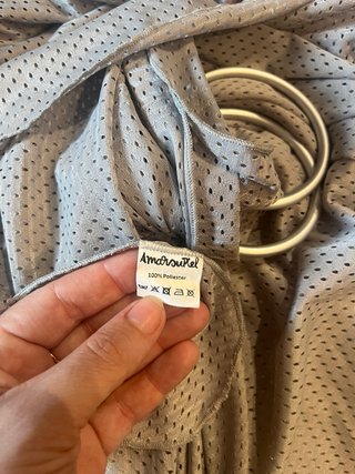 Bandolera portabebés gris