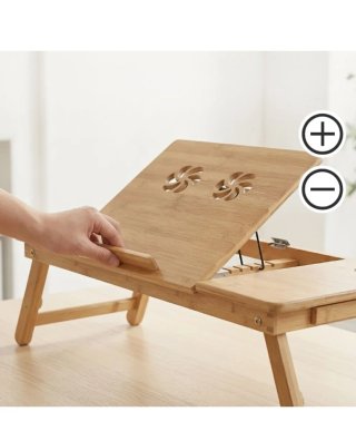 Mesa/bandeja de madera plegable para portátil. Nue
