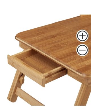 Mesa/bandeja de madera plegable para portátil. Nue