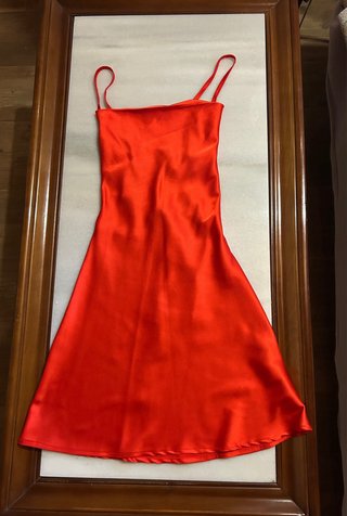 Vestido lencero rojo