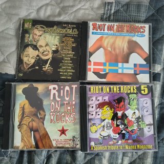 Lote 4 CDs Recopilatorios Rock, psychobilly