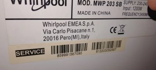 Microondas Whirlpool 2.0 dos uso contados.