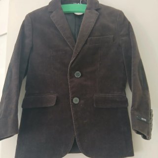 Americana Boss Marrón Pana Niño 5años